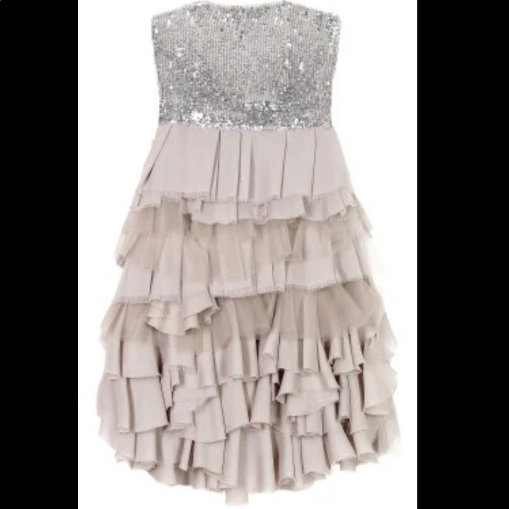 ALICE & OLIVIA 100% silk layered party dress size 2 - Picture 2 of 16